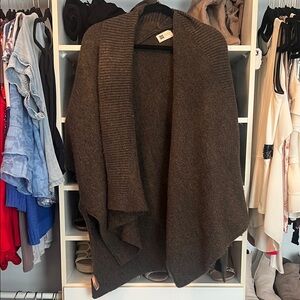 Elegant Brown Women's Poncho